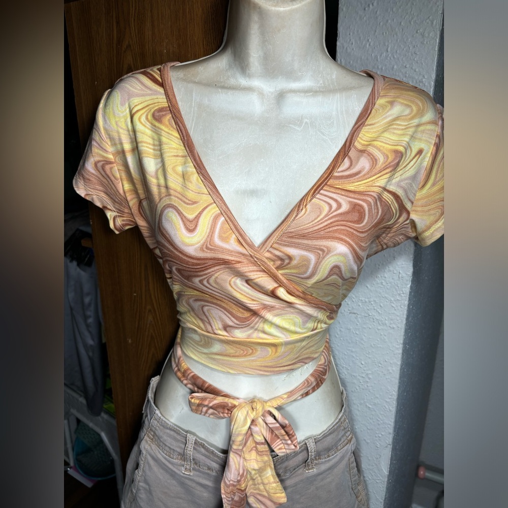 Coco and Shay tie dye crop top size M